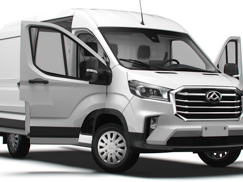 Maxus Deliver 9 Van L2H2 HQInterior 2025 3D 모델