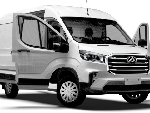 Maxus Deliver 9 Van L2H2 HQInterior 2025 3D 모델