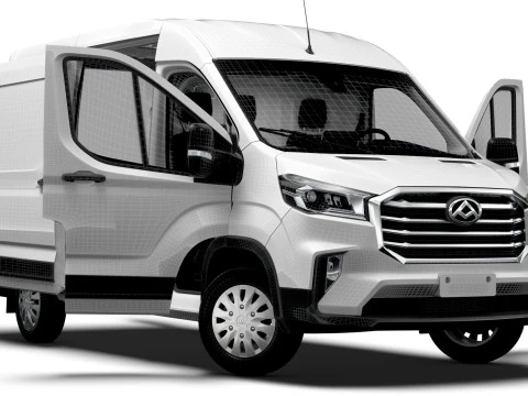 Maxus Deliver 9 Van L2H2 HQInterior 2025 3D Model