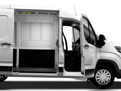 Maxus Deliver 9 Van L2H2 HQInterior 2025 3D Model