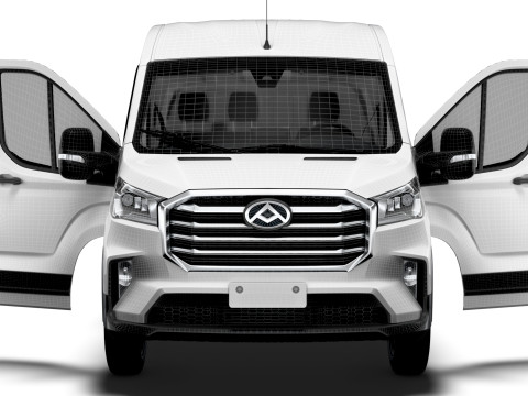 Maxus Deliver 9 Van L2H2 HQInterior 2025 3D 모델