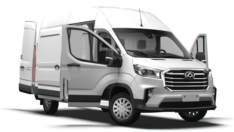 Maxus Deliver 9 Van L3H3 HQInterior 2025 3D Model .c4d .max .obj .3ds .fbx .stl .blend 