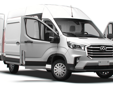 Maxus Deliver 9 Van L3H3 HQInterior 2025 3D Model