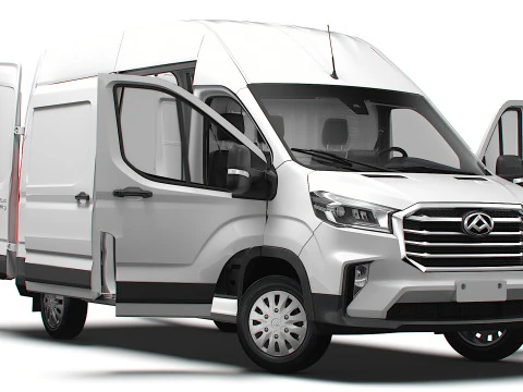 Maxus Dostarcz 9 samochod&oacute;w dostawczych L3H3 HQInterior 2025 Model 3D