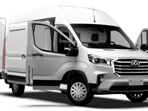 Maxus Deliver 9 Van L3H3 HQInterior 2025 3D Model