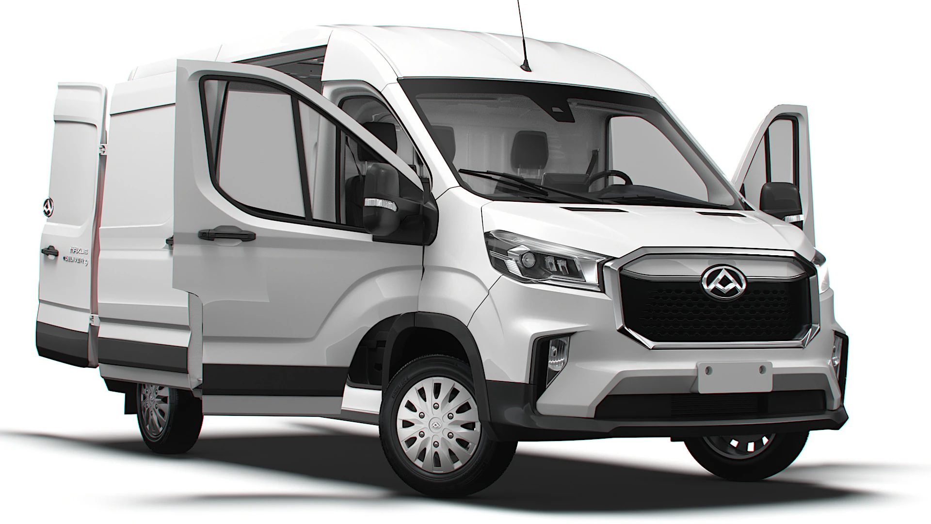 Maxus e Deliver 9 Van L2H2 HQInt 2025 3D Model .c4d .max .obj .3ds .fbx .stl .blend 