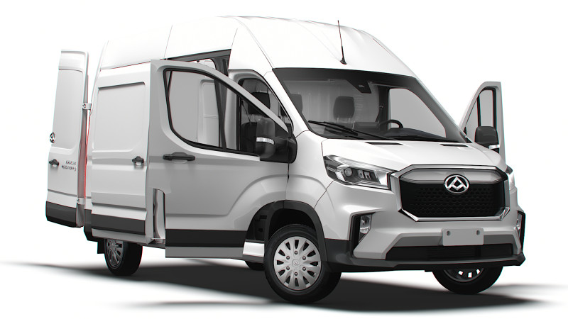Maxus E Deliver 9 Van L3H3 HQInt 2025 Modèle 3D .c4d .max .obj .3ds .fbx .stl .blend