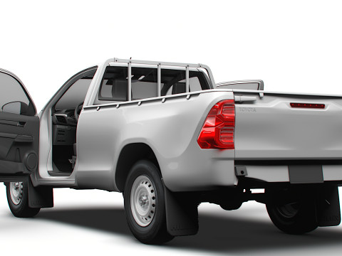 Toyota Hilux RegCab HQInt 2025 Modello 3D