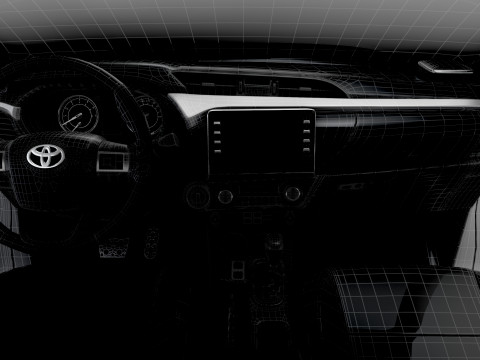 Toyota Hilux RegCab HQInt 2025 Modello 3D