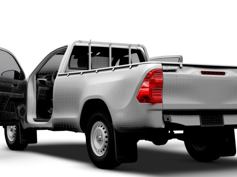 Toyota Hilux RegCab HQInt 2025 Modello 3D
