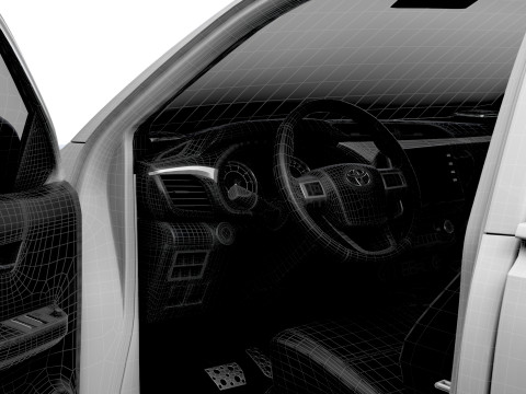 Toyota Hilux RegCab HQInt 2025 Modello 3D