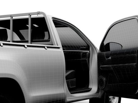 Toyota Hilux RegCab HQInt 2025 Modello 3D