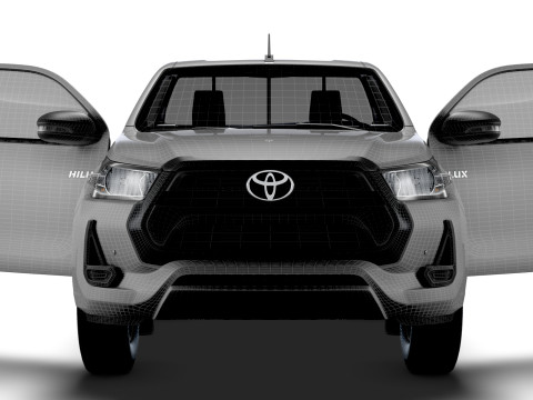 Toyota Hilux RegCab HQInt 2025 Modello 3D