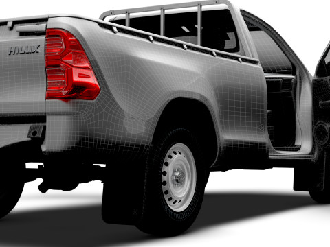Toyota Hilux RegCab HQInt 2025 Modello 3D