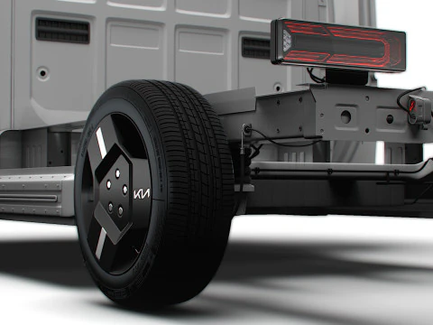 KIA PV5 Chassi HQInterior 2026 3D Model