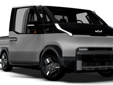 KIA PV5 Chassis OpenBed 2026 Model 3D