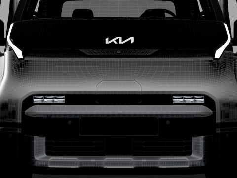 KIA PV5 Chassis OpenBed 2026 Model 3D