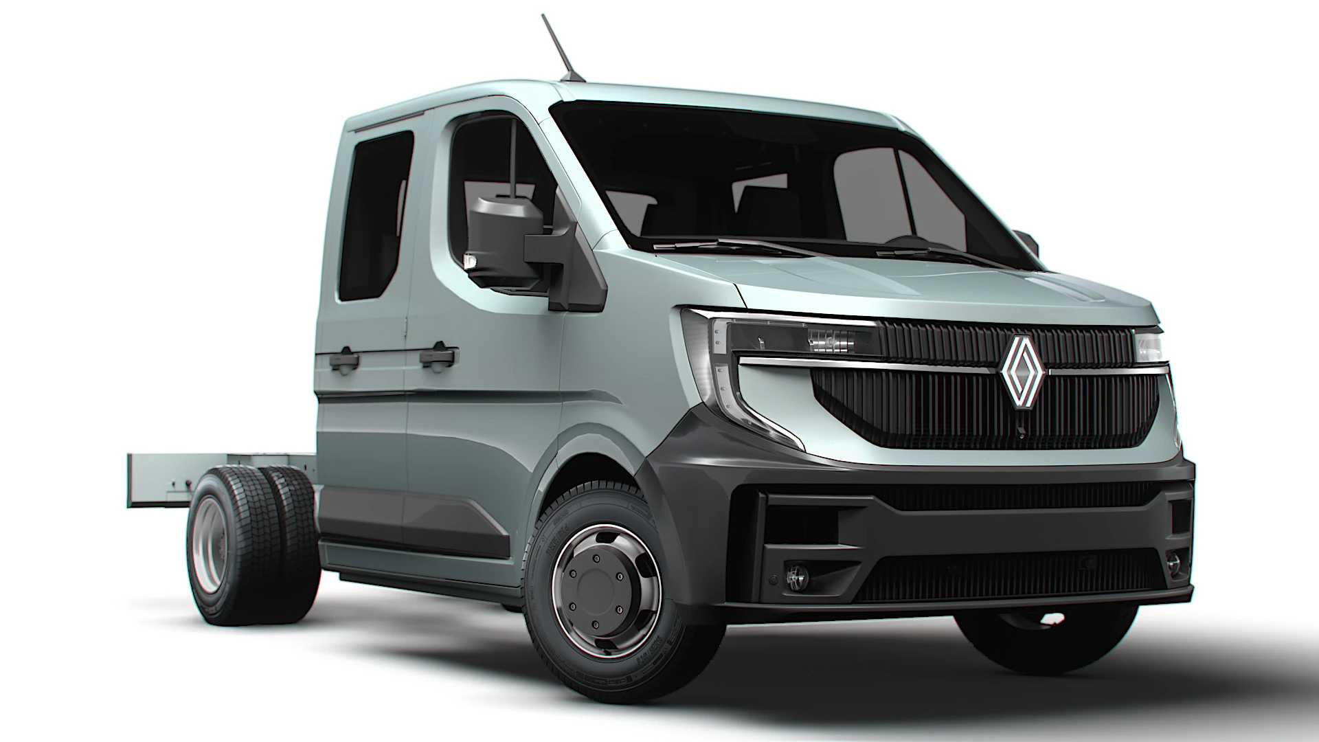 Renault Master Chassis 2025 3D Model .c4d .max .obj .3ds .fbx .stl .blend 