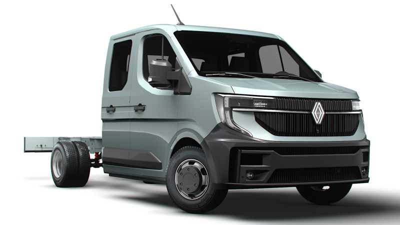 雷诺 Master DoubleCab L3 底盘 2025 3D 模型 .c4d .max .obj .3ds .fbx .stl .blend