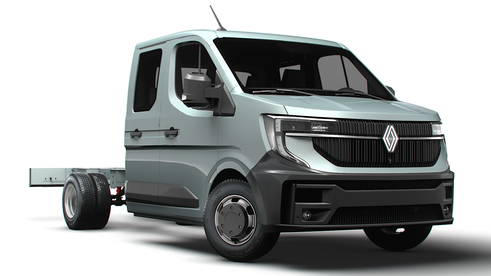 Renault Master DoubleCab L3 Chassis 2025 3D Model .c4d .max .obj .3ds .fbx .stl .blend 