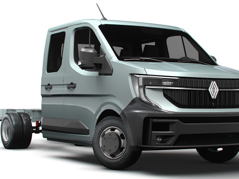 Renault Master DoubleCab L3 Chassis 2025 3D Model