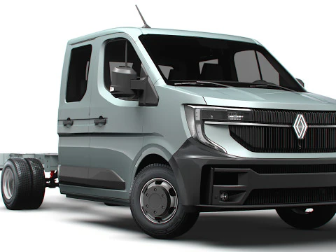 Renault Master DoppiaCab L3 Telaio 2025 Modello 3D