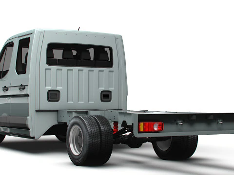 Renault Master DoubleCab L3 Chassis 2025 3D Model