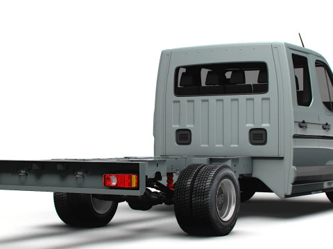 Renault Master DoubleCab L3 Chassis 2025 3D Model
