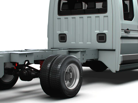 Renault Master DoubleCab L3 Chassis 2025 3D Model