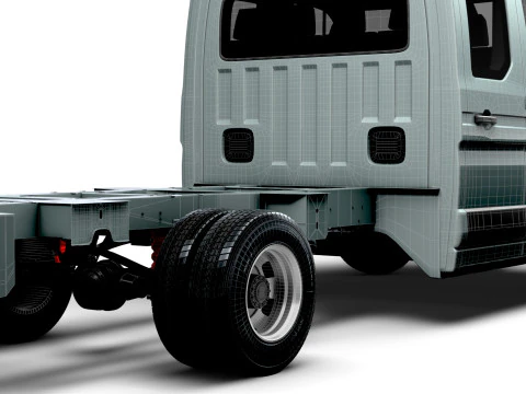 Renault Master DoubleCab L3 Chassis 2025 3D Model