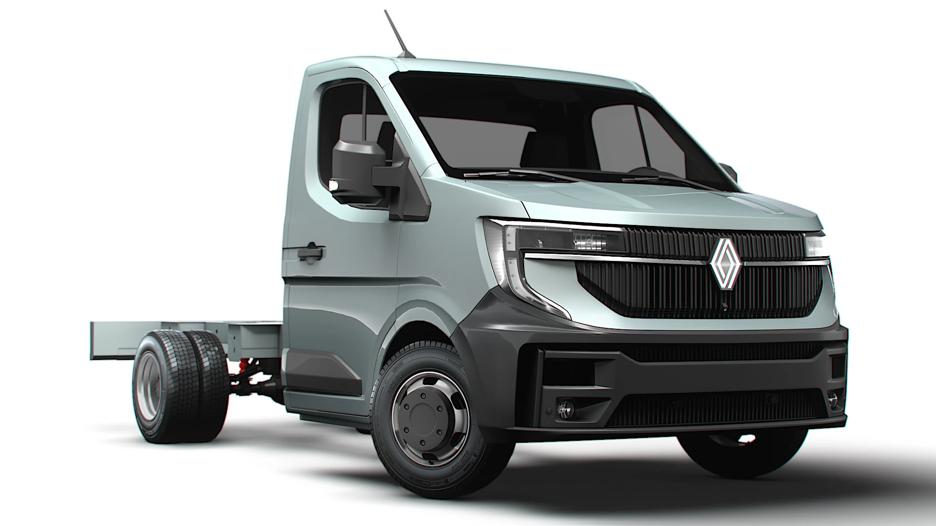 Renault Master SingleCab L2 Chassis 2025 3D Model .c4d .max .obj .3ds .fbx .stl .blend