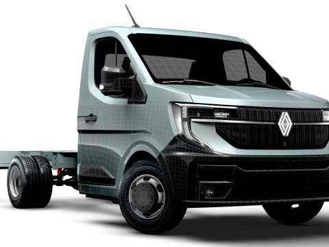 Renault Master SingleCab L2 Chassis 2025 3D Model