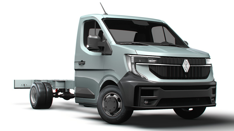 ルノー マスター シングルキャブ L3 シャーシ 2025 3Dモデル .c4d .max .obj .3ds .fbx .stl .blend