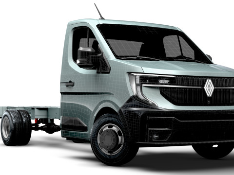 ルノー マスター シングルキャブ L3 シャーシ 2025 3Dモデル