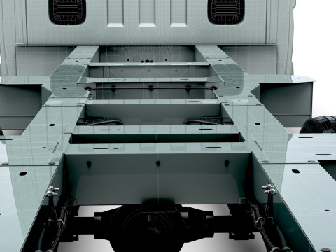 ルノー マスター シングルキャブ L3 シャーシ 2025 3Dモデル