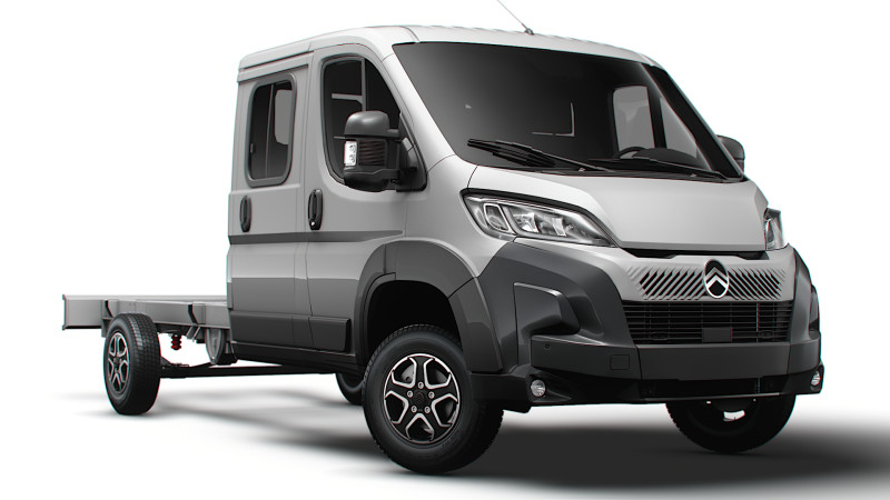 सिट्रोएन जम्पर चेसिस डबलकैब L4 2026 3D मॉडल .c4d .max .obj .3ds .fbx .stl .blend 