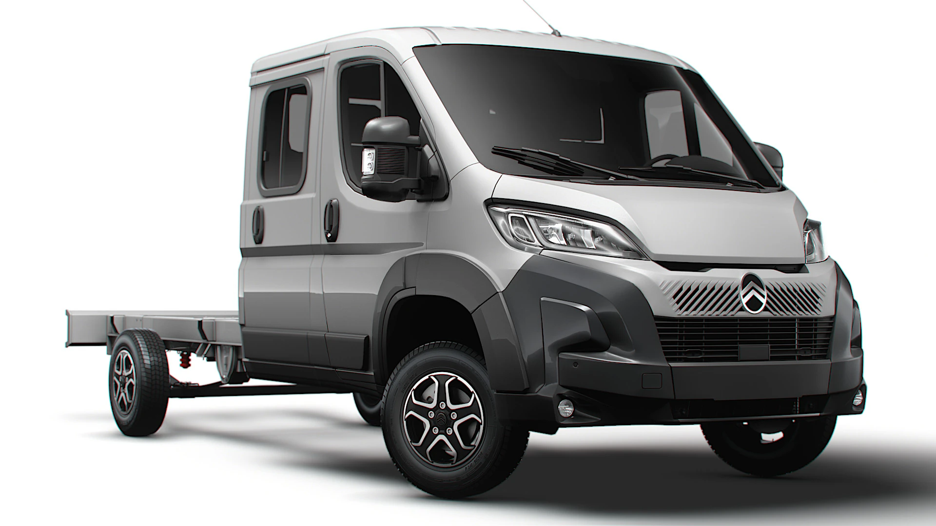 Citroen Jumper Chassis DoubleCab L4 2026 3D Model .c4d .max .obj .3ds .fbx .stl .blend 