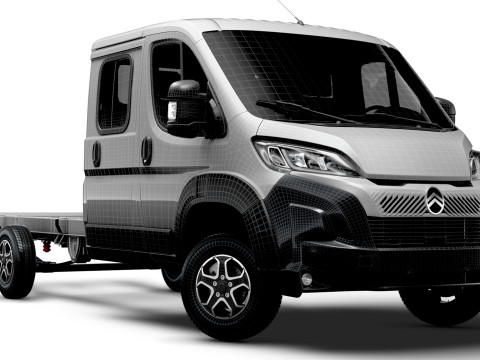 सिट्रोएन जम्पर चेसिस डबलकैब L4 2026 3D मॉडल