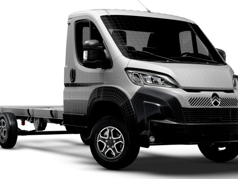 シトロエン ジャンパー シャーシ シングルキャブ L4 2026 3Dモデル