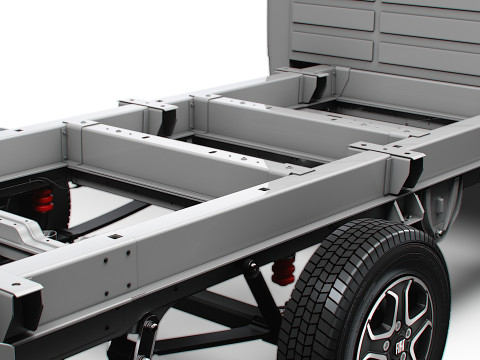 フィアット デュカト シャーシ ダブルキャブ L4 2026 3Dモデル