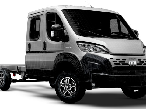 フィアット デュカト シャーシ ダブルキャブ L4 2026 3Dモデル