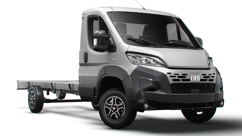 Sasis Fiat Ducato SingleCab L4 2026 Model 3D .c4d .max .obj .3ds .fbx .stl .blend 
