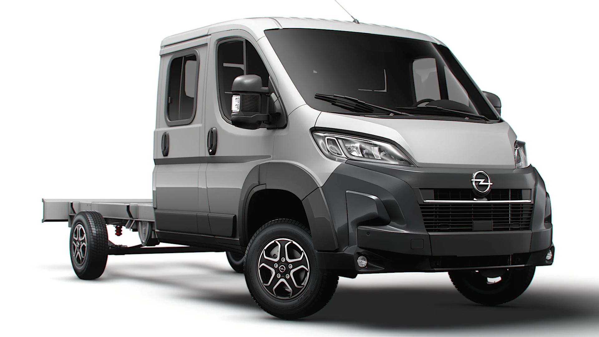 Opel Movano Chassis DoubleCab L4 2026 3D Model .c4d .max .obj .3ds .fbx .stl .blend 