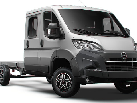 Sasis Opel Movano DoubleCab L4 2026 Model 3D