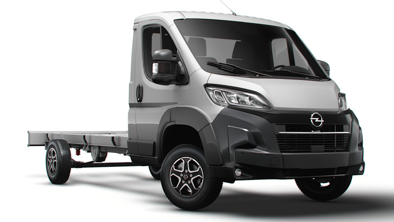 Opel Movano Chassis SingleCab L4 2026 3D Model .c4d .max .obj .3ds .fbx .stl .blend 