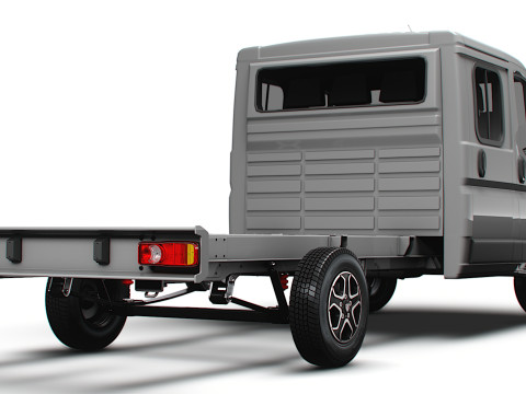 Sasis Peugeot Boxer DoubleCab L4 2026 Model 3D
