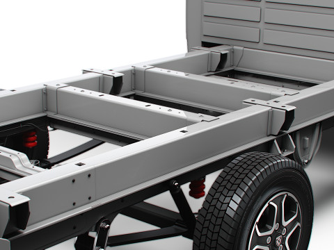 Sasis Peugeot Boxer DoubleCab L4 2026 Model 3D