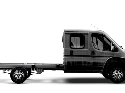 Sasis Peugeot Boxer DoubleCab L4 2026 Model 3D