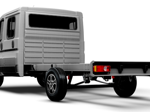 Sasis Peugeot Boxer DoubleCab L4 2026 Model 3D