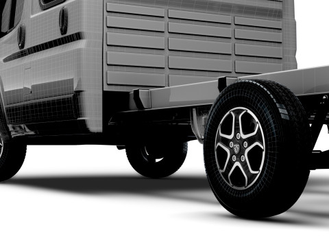 Sasis Peugeot Boxer DoubleCab L4 2026 Model 3D